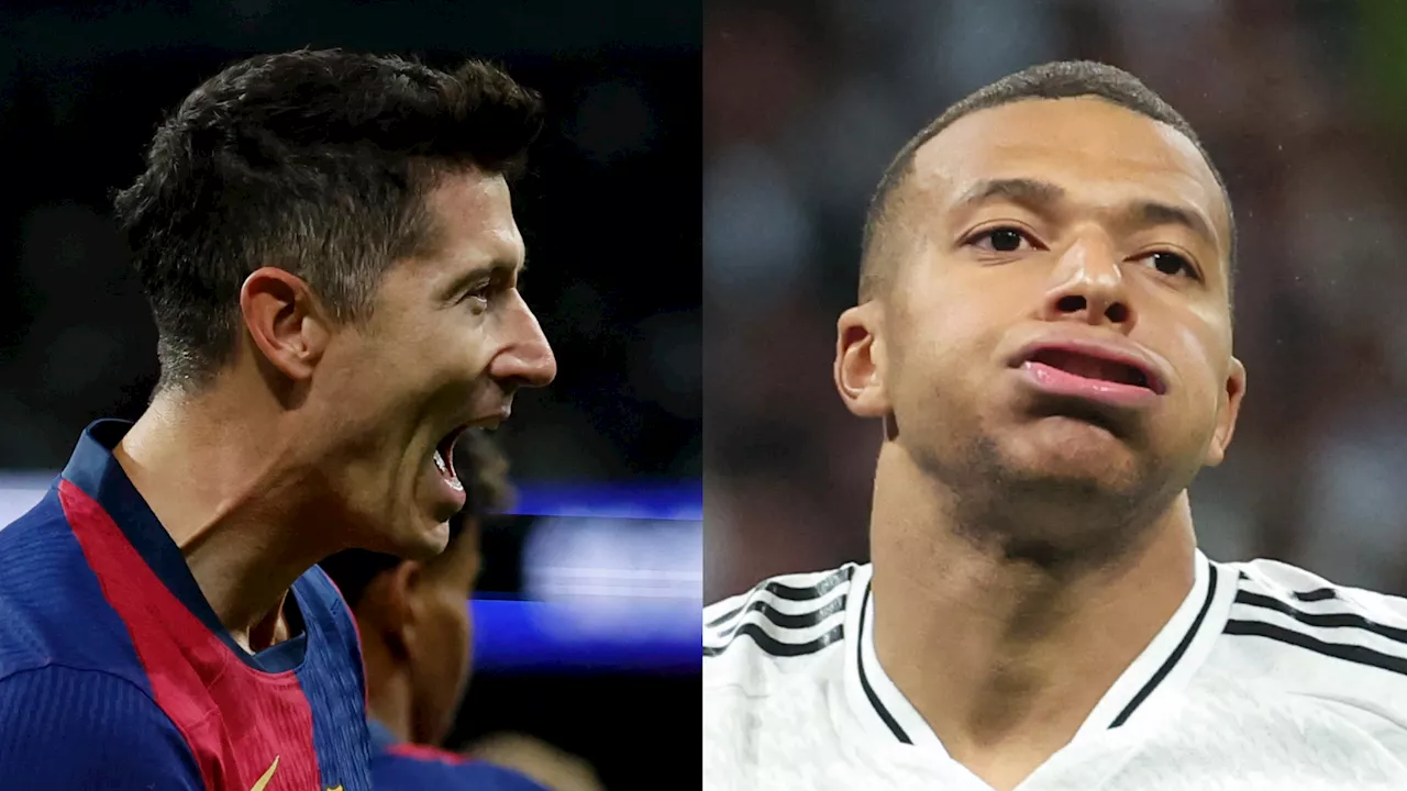 Robert Lewandowski shows Kylian Mbappe how it's done! Winners & losers as Barcelona striker makes the difference while frustrated Real Madrid star misfires in his Clasico debut