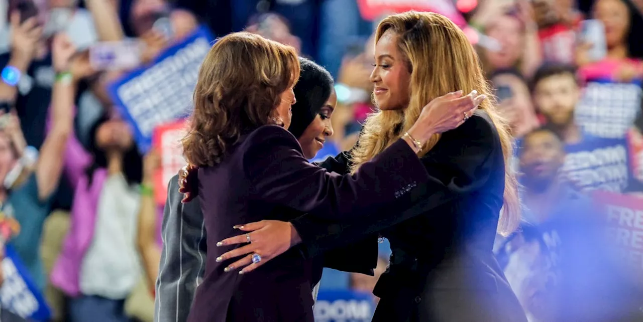 Beyoncé and Kelly Rowland Give Rousing Introduction to Kamala Harris at Houston Rally