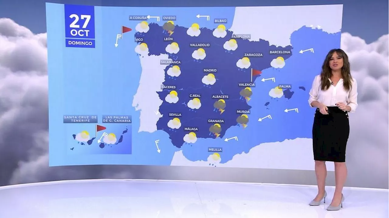 Alerta amarilla por lluvias en nueve comunidades para este domingo