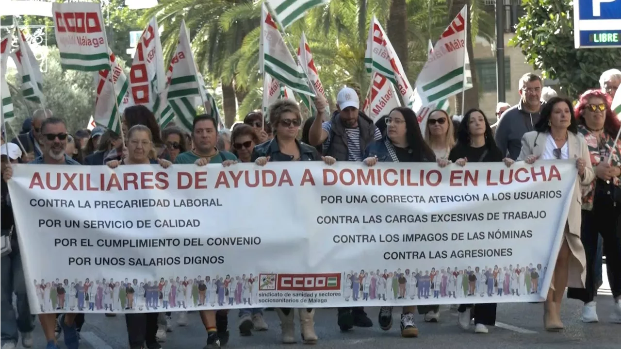 Protesta en Andalucía para exigir mejoras en el sistema de la dependencia