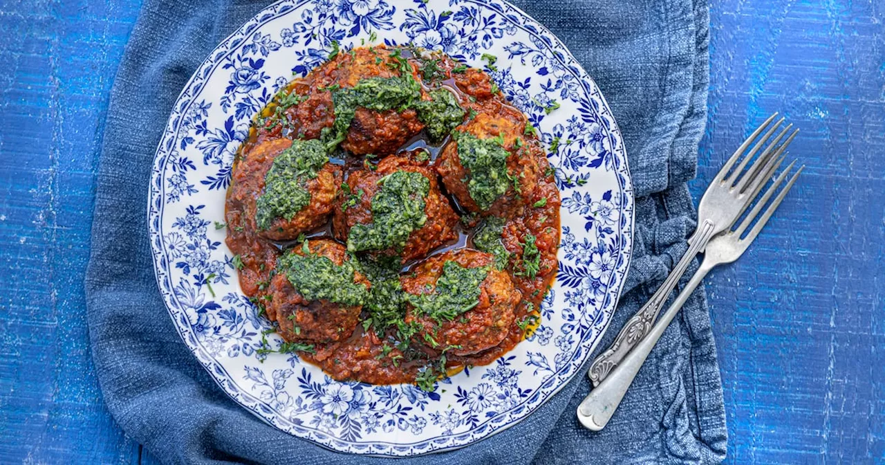 Mark Moriarty: Meatballs in slow-cooked tomato sauce and gremolata