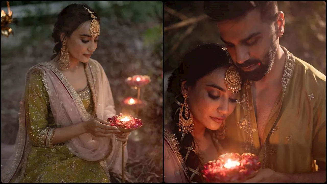 वन आरती के साथ Surbhi Jyoti की प्री-वेडिंग सेरेमनी हुई शुरू, जंगल में दूल्हे के साथ हुईं रोमांटिक