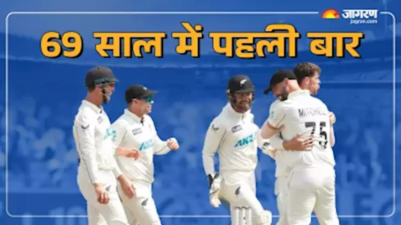 IND vs NZ: न्यूजीलैंड ने खत्म किया 69 साल का सूखा, थमा टीम इंडिया का विजयी रथ, 12 साल और 18 सीरीज बाद घर में मिली शर्मनाक हार