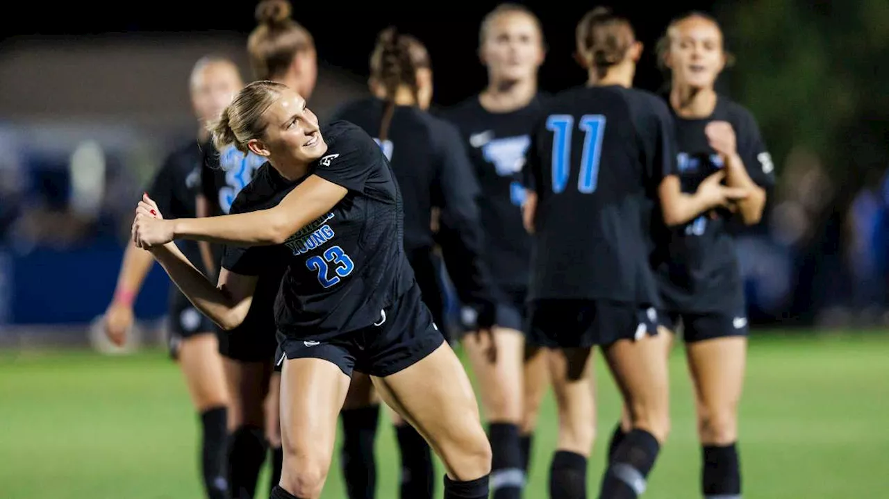 BYU upsets No. 14 Texas Tech 2-1 to clinch bye at Big 12 soccer tournament