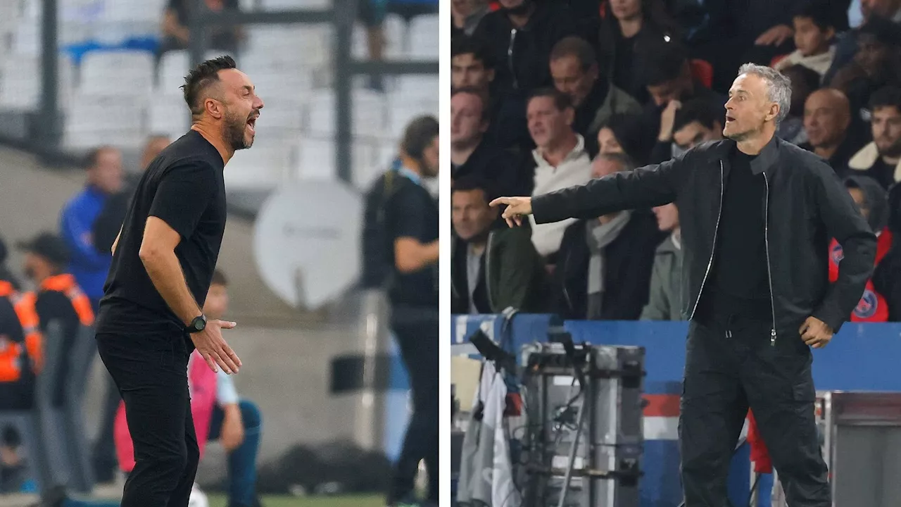 OM-PSG : un sacré duel d'entraîneurs entre Roberto De Zerbi et Luis Enrique