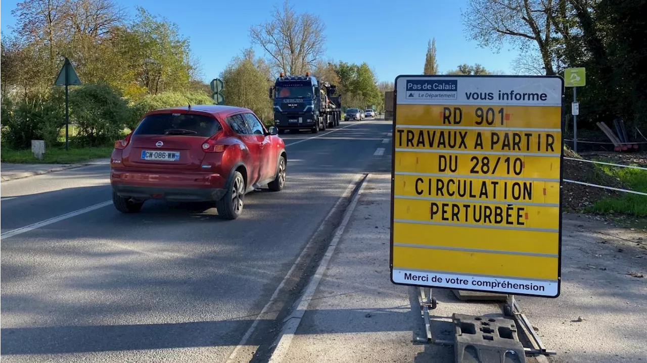 Inondations : un merlon pour « retarder » la montée des eaux sur la RD901 entre Attin et Neuville