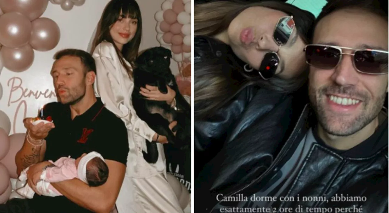 Rosalinda Cannavò e Andrea Zenga, la figlia neonata non vuole dormire: «Anche il cane è distrutto»