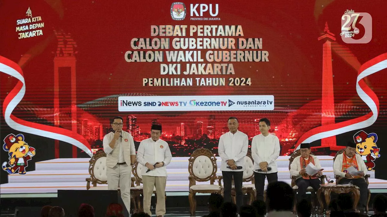 Debat Kedua Pilgub Jakarta, Panelis Libatkan Langsung Aspirasi Masyarakat