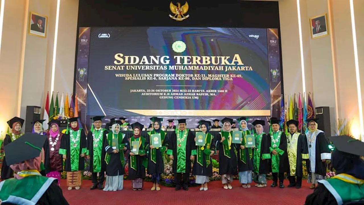 UMJ Gelar Wisuda ke-80, Luluskan 1.572 Mahasiswa