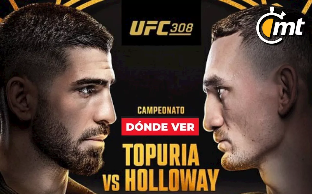 Ilia Topuria vs Max Holloway: A qué hora y dónde ver pelea UFC 308 hoy