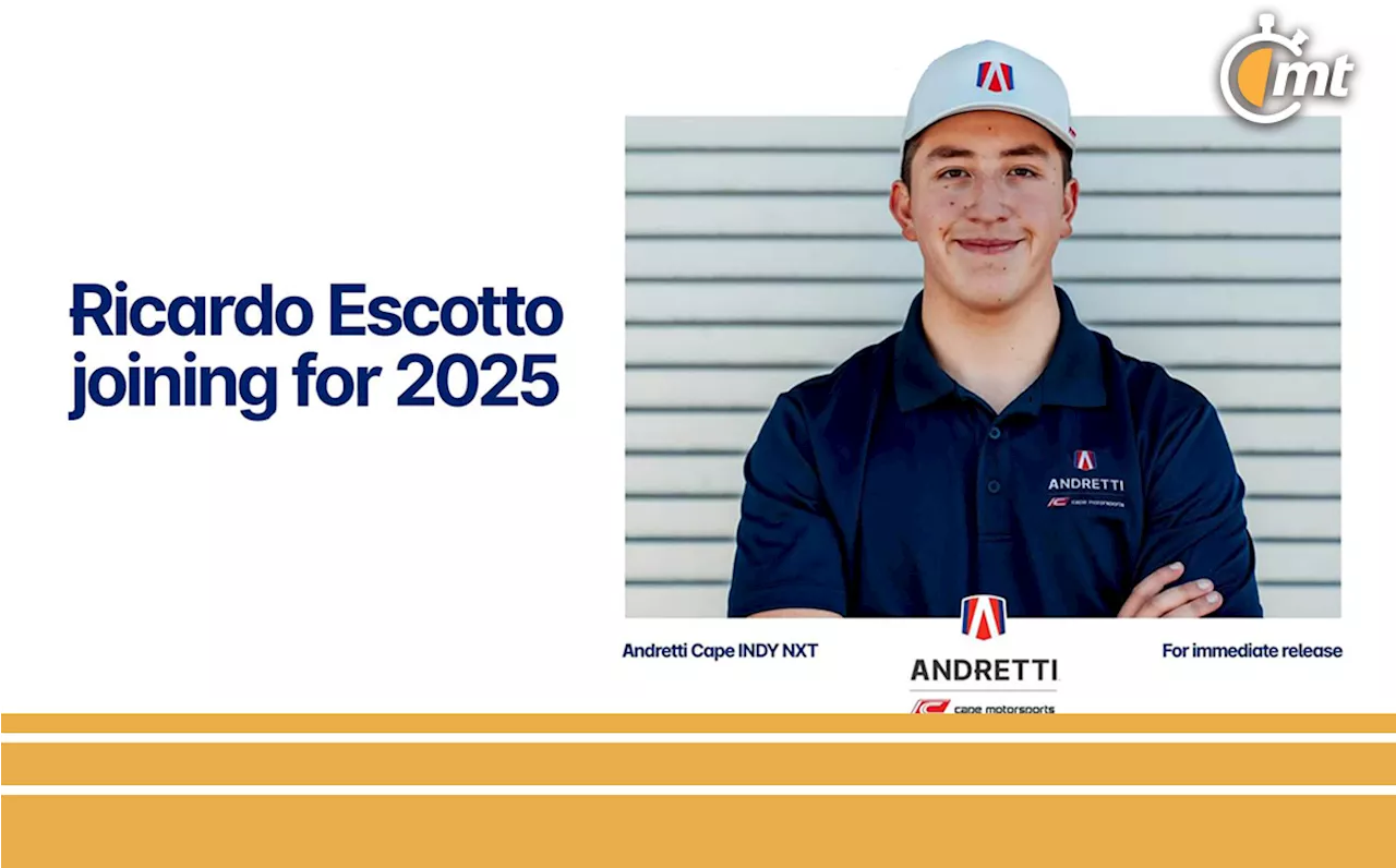 Ricardo Escotto se unirá a Andretti Cape INDY NXT en 2025.