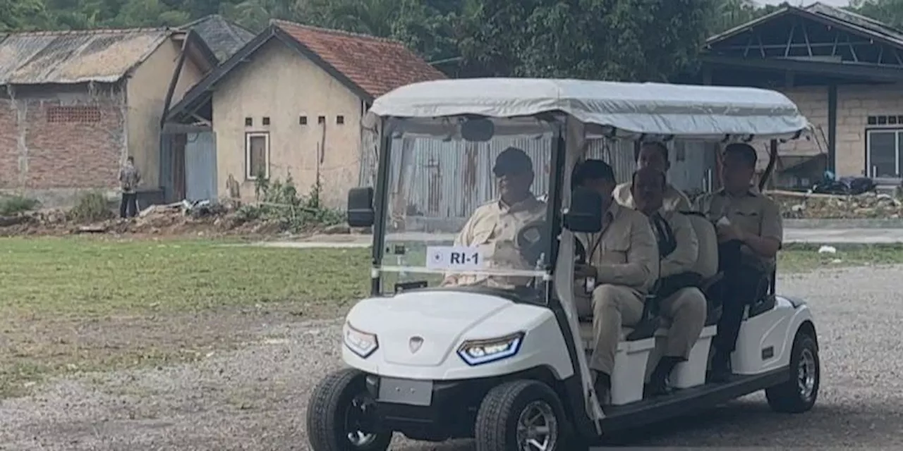 Naik Buggy Car, Prabowo Tinjau Satuan Pelayanan Makan Bergizi di Magelang