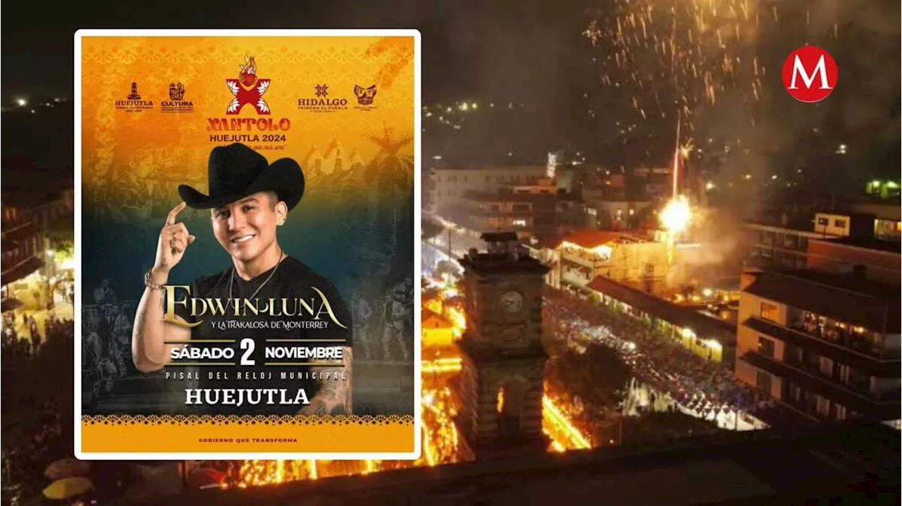 Edwin Luna y La Trakalosa encenderán el Xantolo 2024 en Huejutla con gran concierto