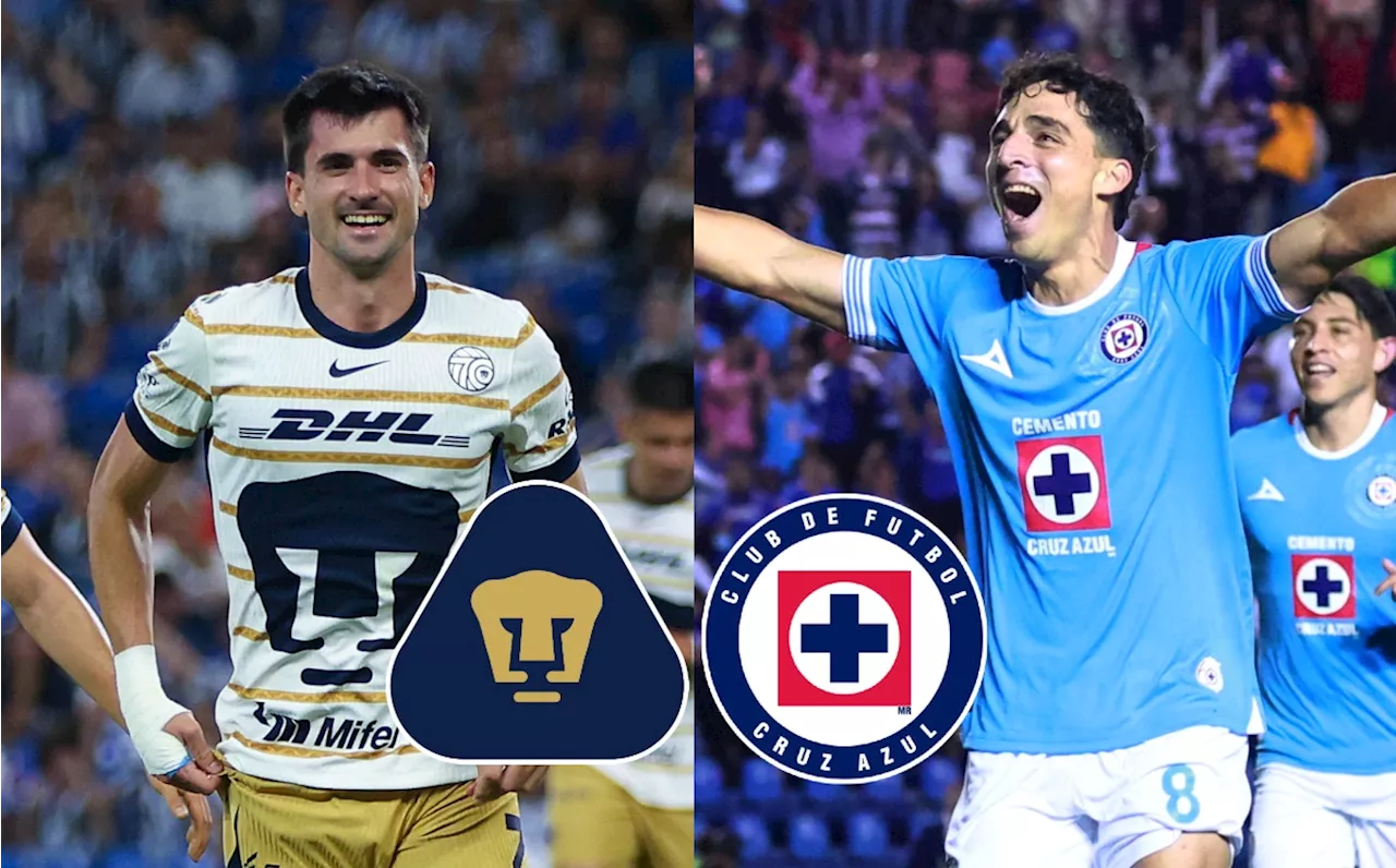 Pumas vs Cruz Azul: ¿Dónde y a qué hora VER partido HOY de la Liga MX 2024?