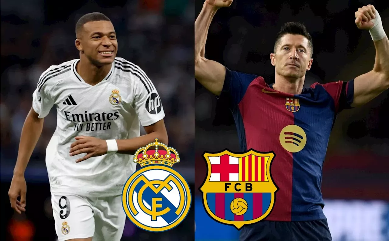 Real Madrid vs Barcelona ¿A qué hora y dónde VER el Clásico español en