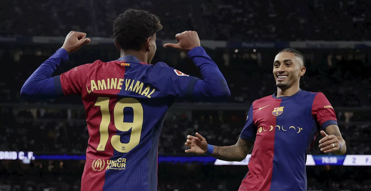 WATCH: Lamine Yamal's goal helps Barcelona rout Real Madrid 4-0 in El Clasico