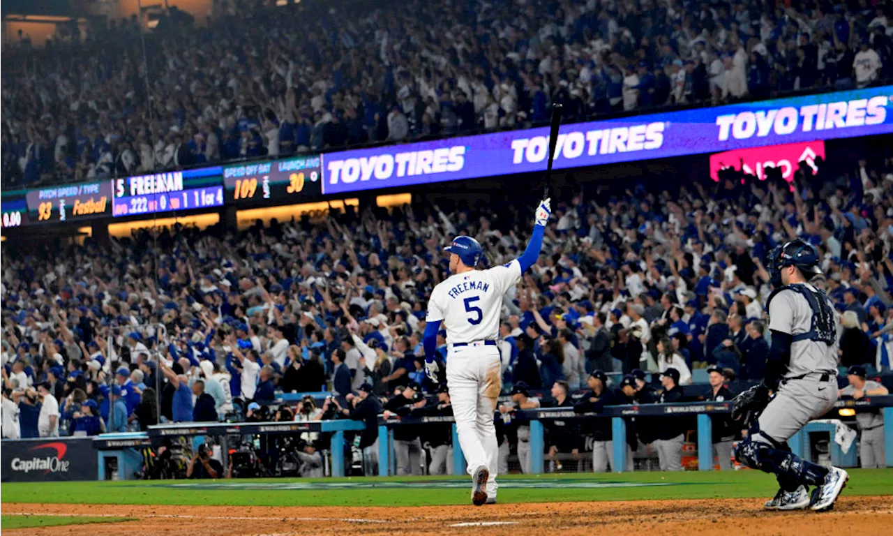 Dodgers' Freddie Freeman channels Kirk Gibson with walk-off grand slam in Game 1 of World Series