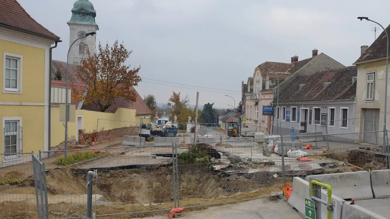 Kirchenstraße in Retz soll vor Weihnachten wieder frei sein