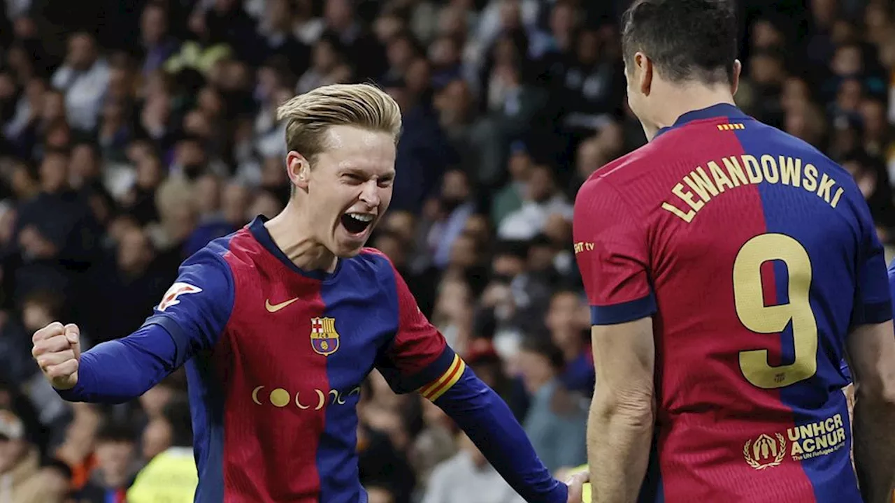 FC Barcelona, met invaller De Jong, declasseert Real Madrid in Bernabéu: 0-4