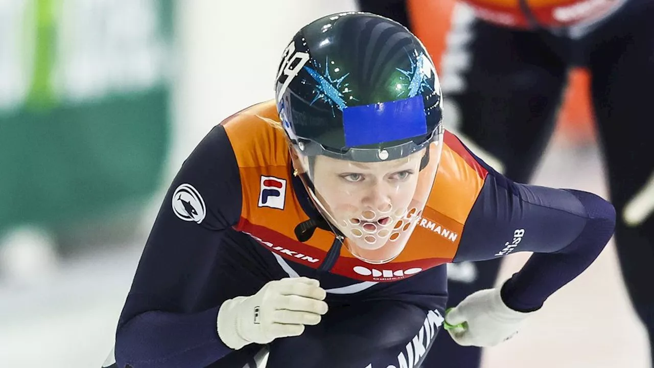 Sterke Velzeboer start shorttrackseizoen met gouden medaille op World Tour