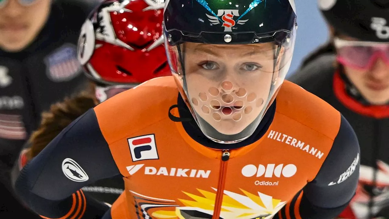 Sterke Velzeboer start shorttrackseizoen met gouden medaille op World Tour