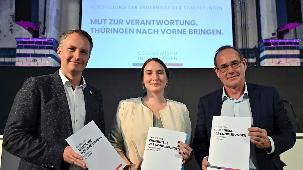 CDU, BSW und SPD uneins: Thüringer Brombeer-Verhandlungen könnten platzen