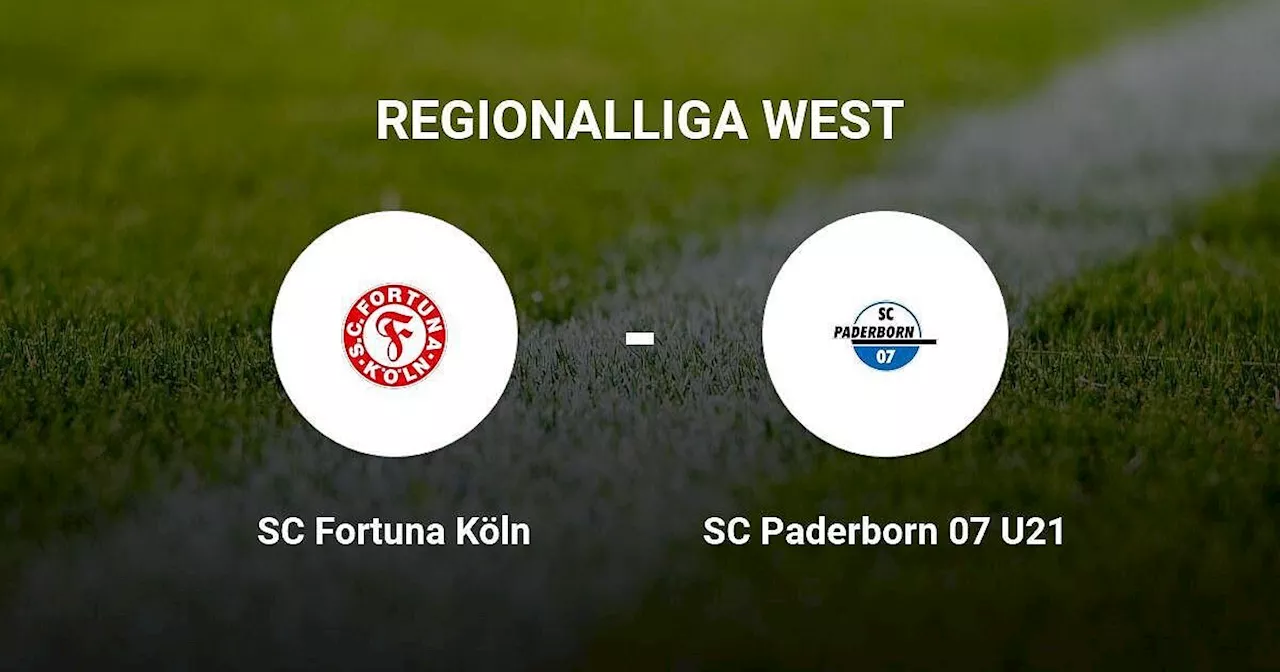 Heimsieg für SC Paderborn 07 U21 gegen SC Fortuna Köln