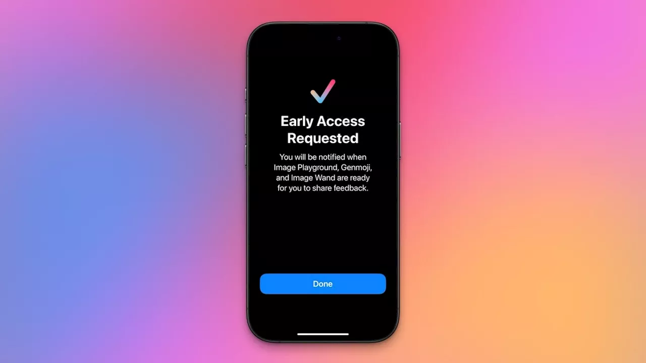 Apple Intelligence Image Playground and Genmoji currently in waitlist status for some early testers