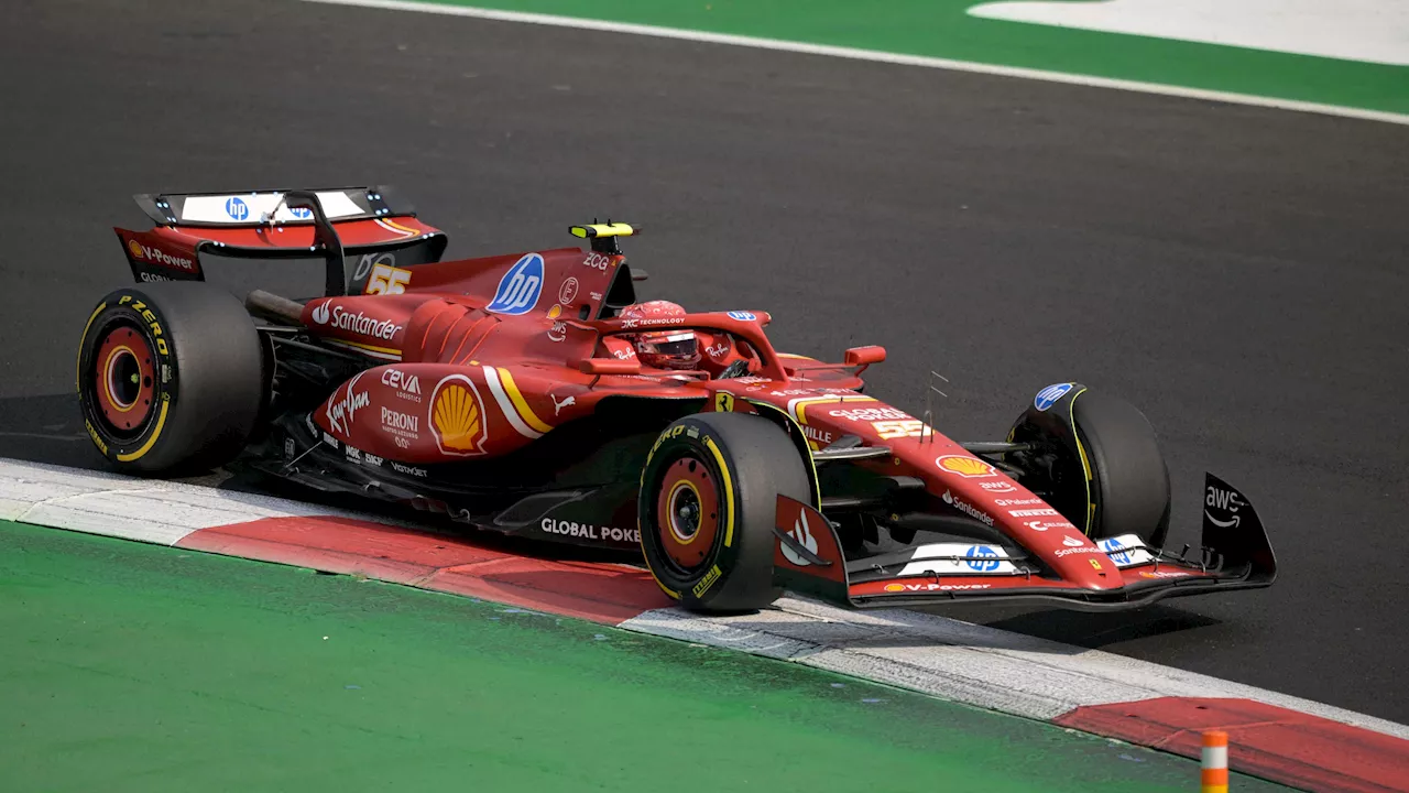 Carlos Sainz vuela con su Ferrari y firma la 'pole' en México