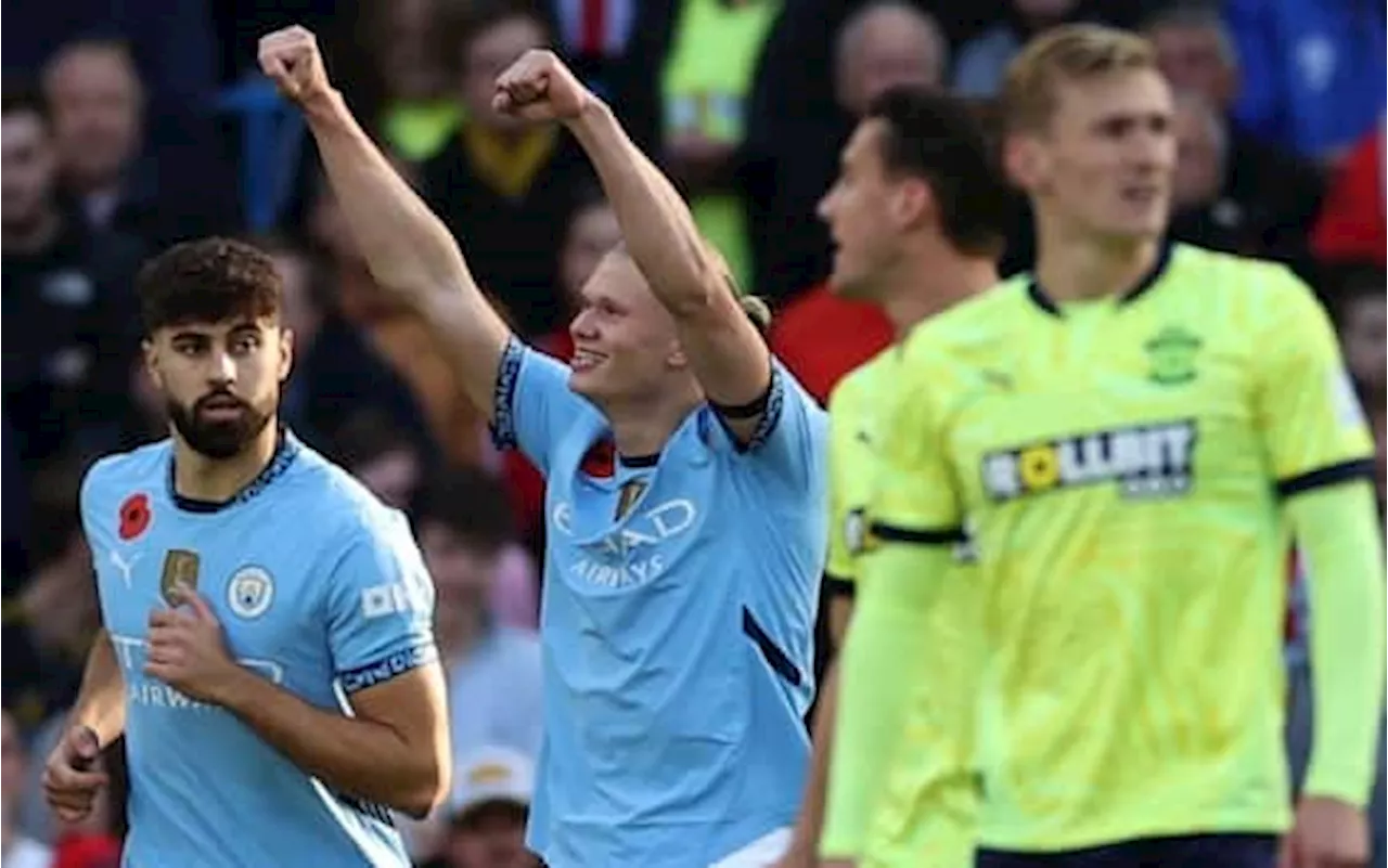 Premier League, i risultati della 9^ giornata: vince il City, pari Aston Villa e Brighton