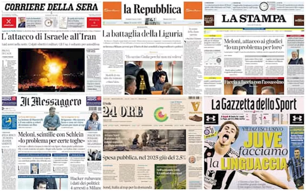 Le prime pagine dei quotidiani di oggi 26 ottobre: la rassegna stampa di Sky TG24