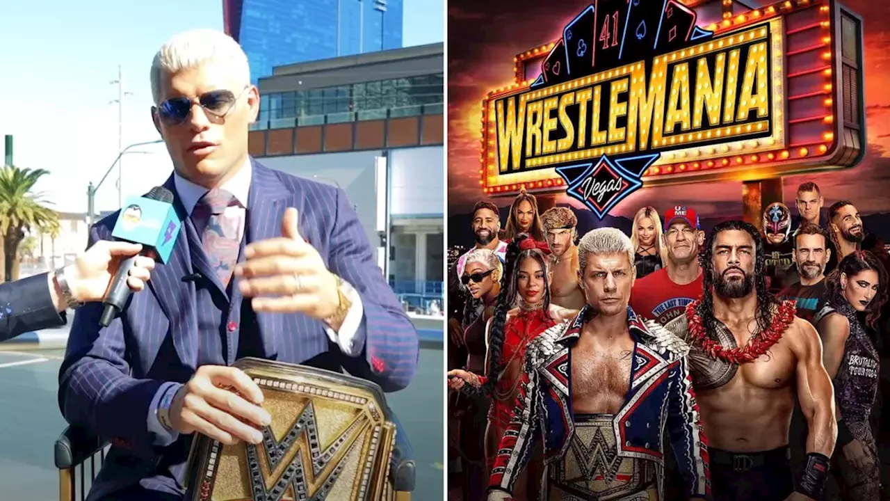 Cody Rhodes reveals the 'leaked' Wrestlemania line-up is 'nothing' like the real card