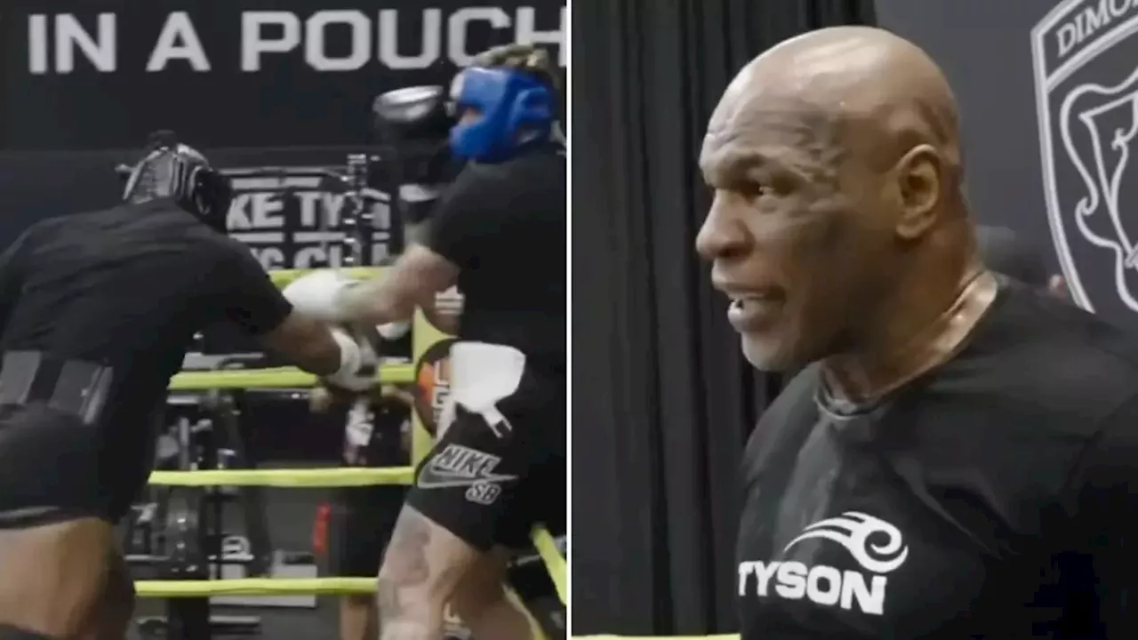 Mike Tyson causes huge concern with sparring performance ahead of Jake Paul fight