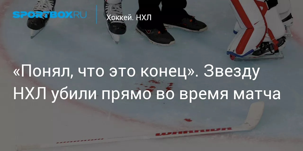 «Понял, что это конец». Звезду НХЛ убили прямо во время матча