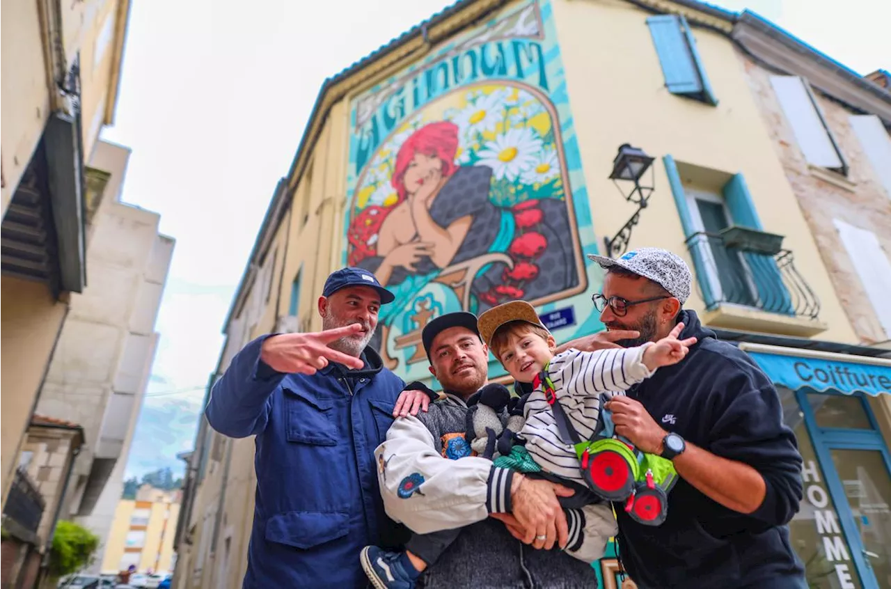 La Streetarterie colore les rues d’Agen avec une nouvelle fresque de style art nouveau