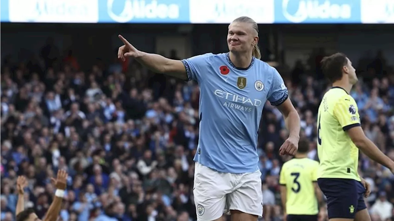 Haaland sends Man City to top of Premier League with win over Southampton