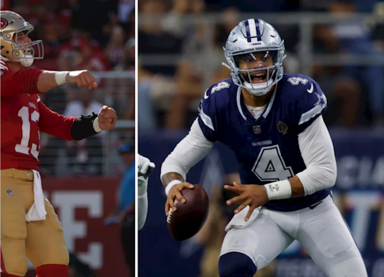 49ers y Cowboys por se enfrentan por la victoria del Sunday Night Football