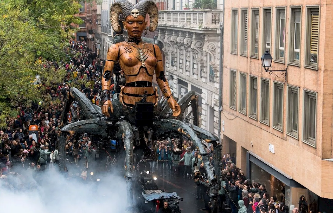 EN IMAGES Toulouse : Lilith, le Minotaure et Ariane l’araignée prennent d’assaut la ville