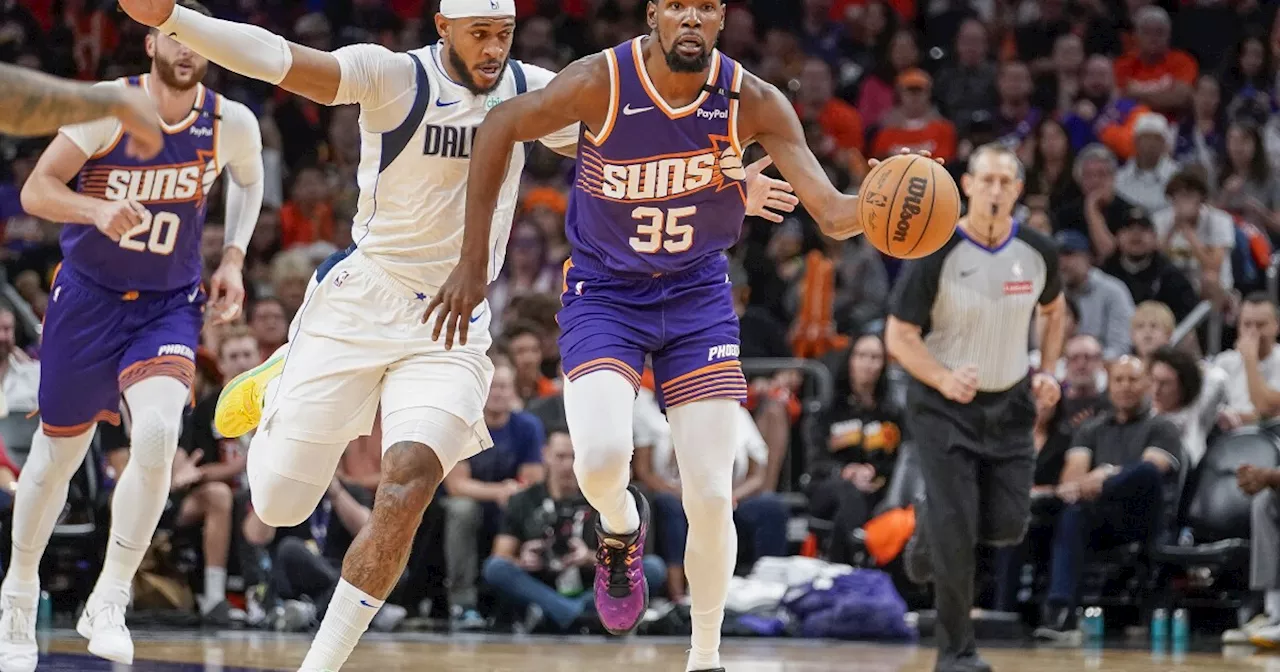 Kevin Durant scores 31, leading the Suns past the Mavericks 114-102