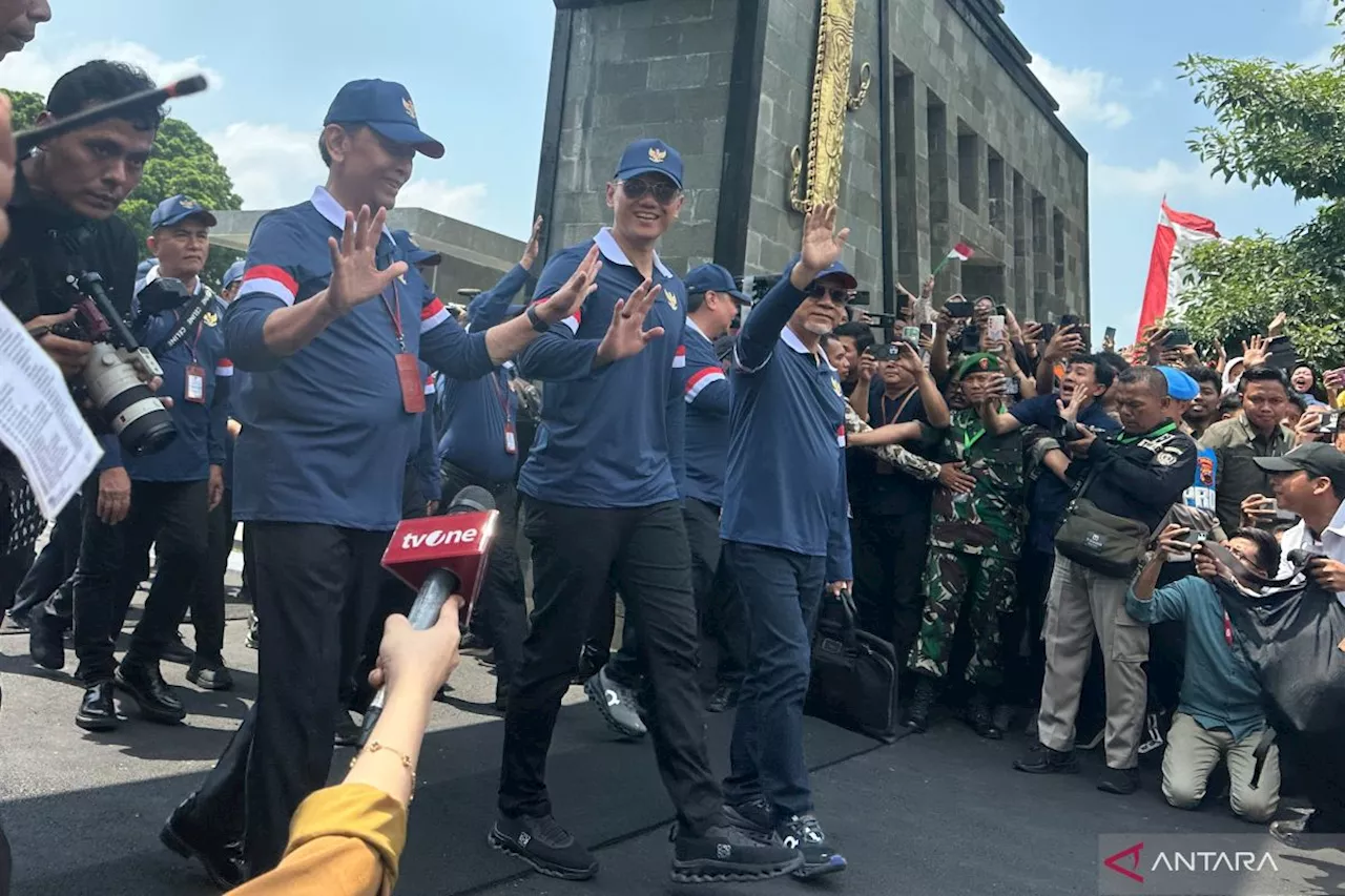 Kabinet Merah Putih kembali ke Jakarta usai ikut retreat di Akmil