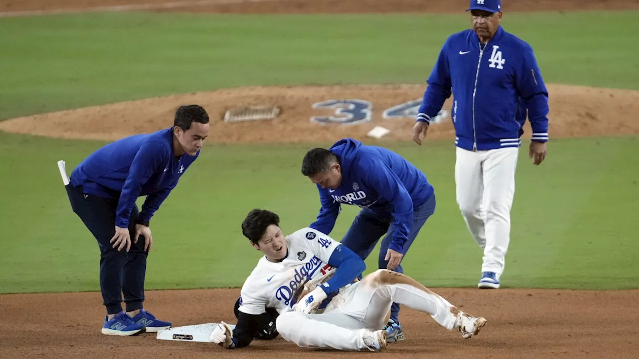 Shohei Ohtani injures left arm during World Series Game 2