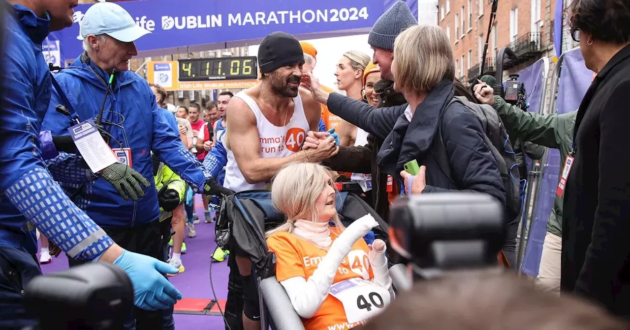 Hollywood movie star Colin Farrell shows class with Dublin Marathon display