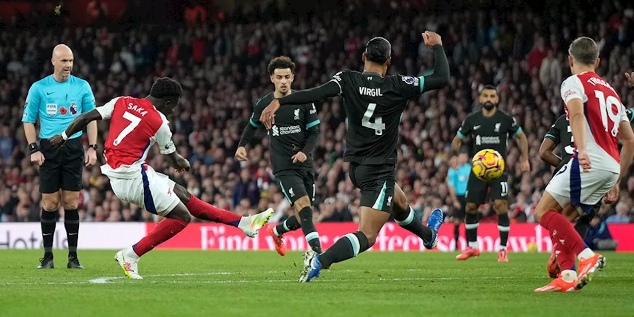 Rapor Pemain Arsenal dan Liverpool Usai Main Imbang 2-2: Declan Rice Terbaik, Mo Salah Penyelamat