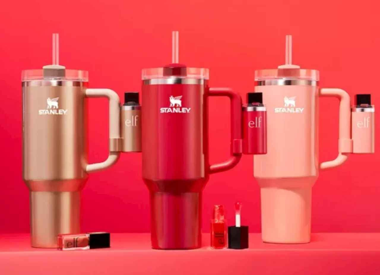 Stanley, e.l.f. drop exclusive Target collab featuring shimmery tumblers