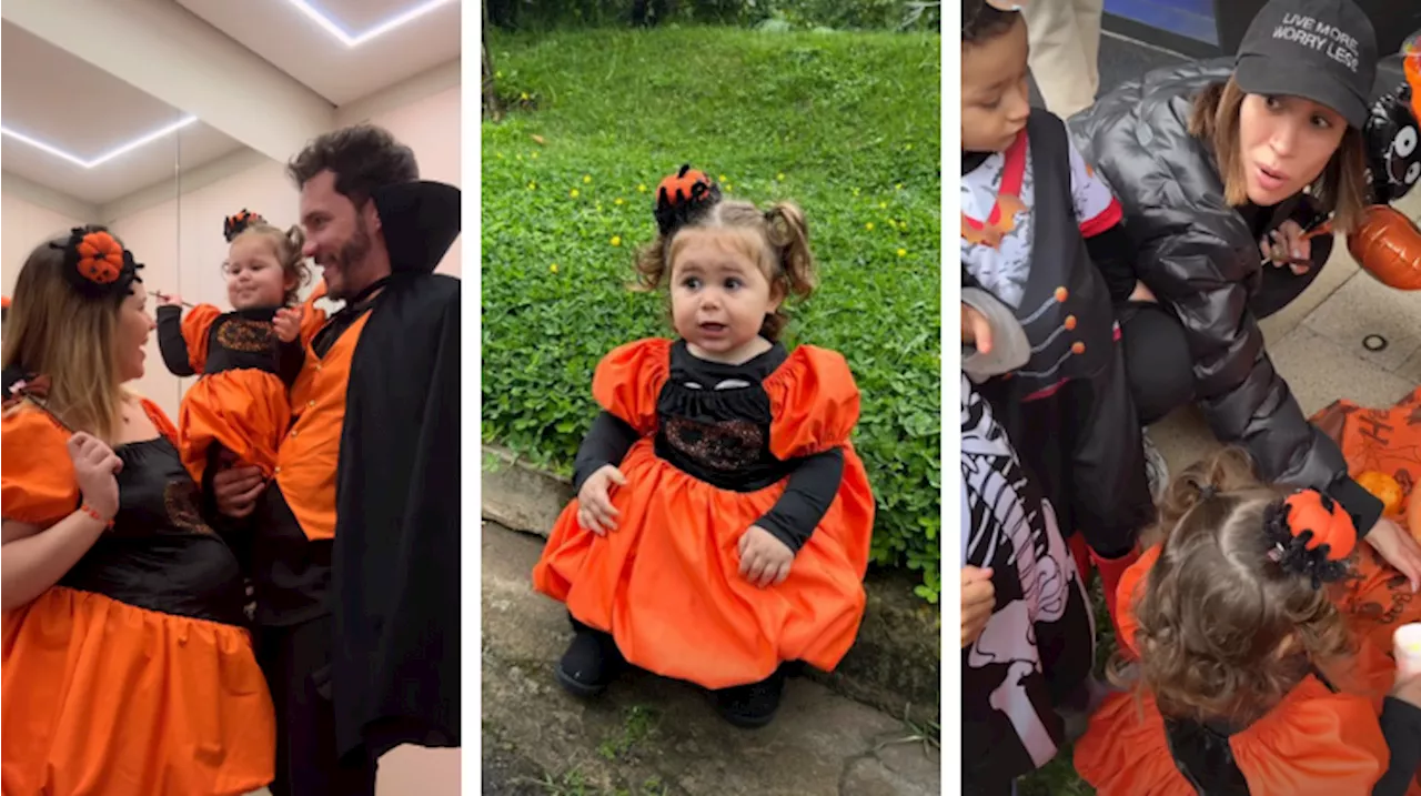 Viih Tube e a filha “viram” abóbora para curtir Halloween; veja