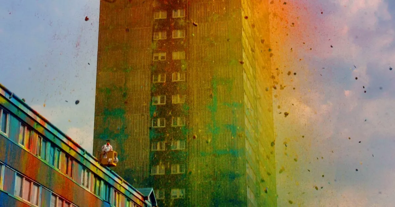 Remembering when Glasgow block of flats was drenched in paint for Sony TV advert