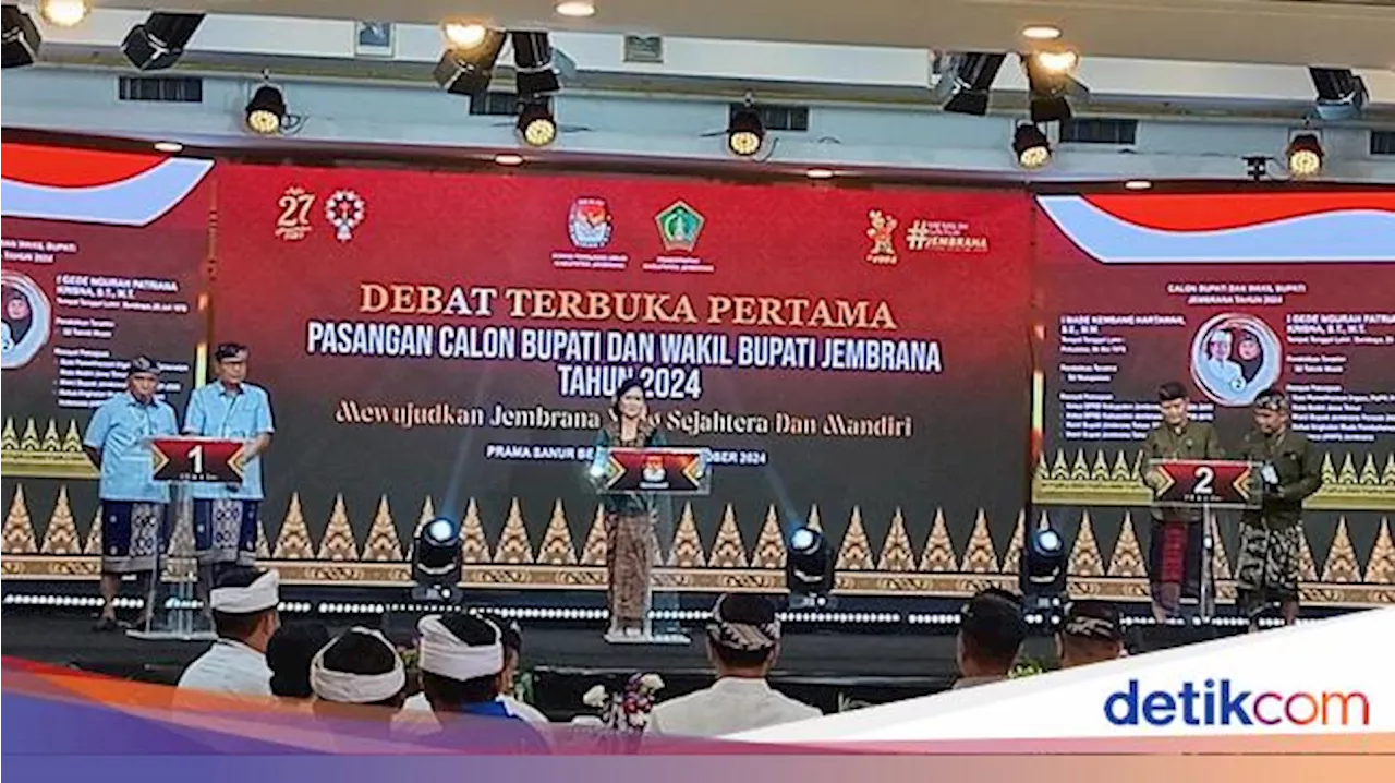 Beragam Janji Tamba-Dana dan Bang-Ipat di Debat Perdana Pilbup Jembrana