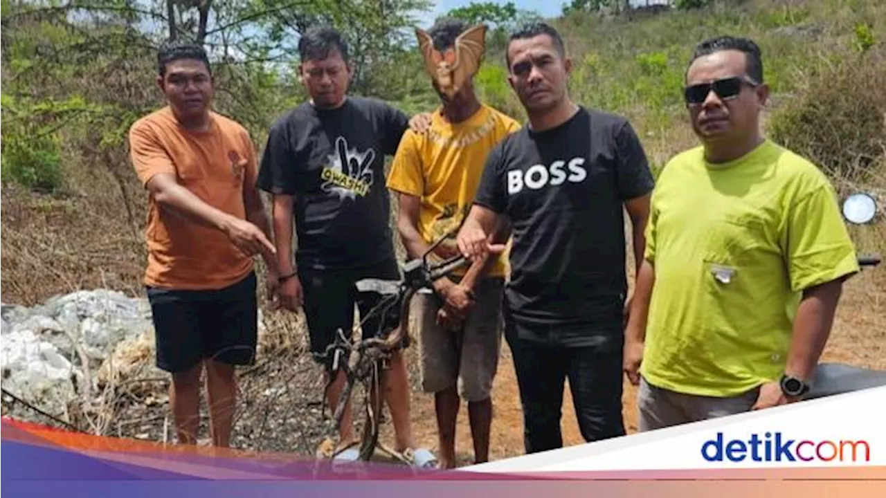 Pria Kupang Curi 5 Motor lalu Bakar dan Jual Rangkanya ke Pengepul Besi