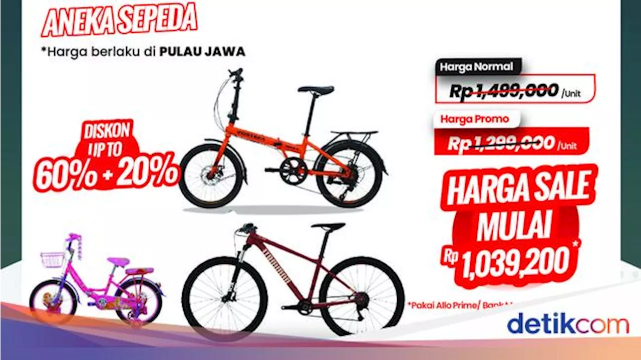 Murah Banget! Beli Sepeda Mulai Rp 1 Jutaan di Transmart Full Day Sale