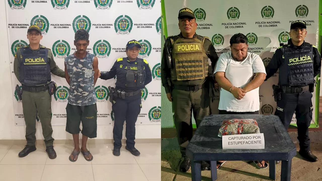 Capturan un hombre en Riohacha y otro en Maicao con droga